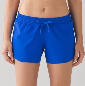 Lululemon Athletica Vibrant Blue Athletic Shorts, Size 4.
